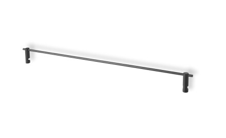 CLASSIC-Reling 50, skirta stiklinei lentynai 07.80160 / matinė juoda
