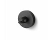 CLASSIC – laikiklis su rozete stiklinėms lentynoms 07.80160/50/40/30 – 2 vnt. / matinė juoda