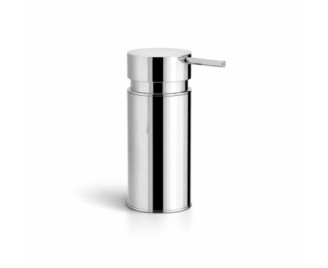 Skysto muilo dozatorius 0,15 l / apvalus, montuojamas ant stalviršio / chromuotas