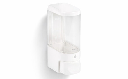 Skysto muilo dozatorius, 0,25 l / baltas blizgus ABS