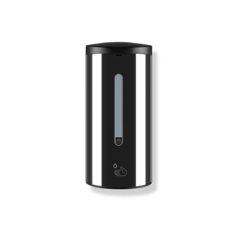 Automatinis bekontaktis skysto muilo / dezinfekcinio gelio dozatorius, 0,7 l / juodas, veidrodinis #1