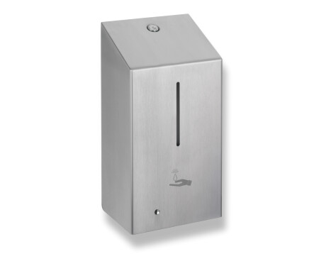 Automatinis bekontaktis skysto muilo dozatorius, 1,0 l, R1 serija / šlifuotas nerūdijantis plienas