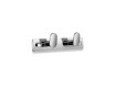 Lentelė – 2 rankšluosčių kabliukai (pupelių formos) / chromuota