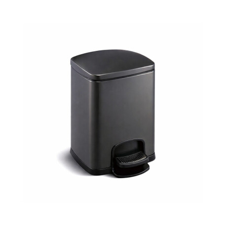 PREMIUM stačiakampė 5 l talpos šiukšliadėžė su pedalu, „soft close“ funkcija / matinė juoda #1