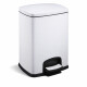 PREMIUM stačiakampė šiukšliadėžė su pedalu, 20 l, „soft close“ / balta #1