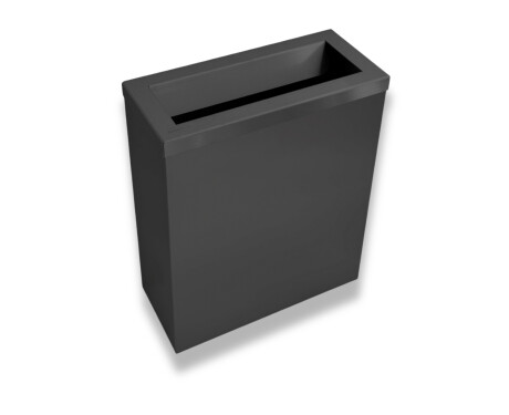 25 l šiukšlių dėžė, dangtis su įmetimo anga / nerūdijantis plienas, matinis juodas