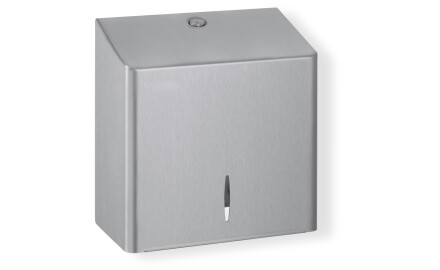 Kvadratinis tualetinio popieriaus ritinio laikiklis (maks. Ø19 cm), R10 serija / šlifuotas nerūdijantis plienas