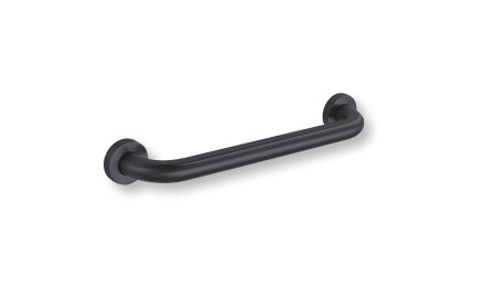 Pagalbinis turėklas žmonėms su negalia, Ø32, tiesus, STANDARD – 40 cm / nerūdijantis plienas, matinis juodas