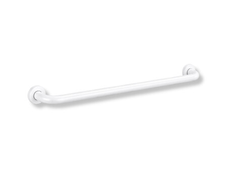 Pagalbinis turėklas žmonėms su negalia, Ø32, tiesus, STANDARD – 80 cm / nerūdijantis plienas, matinė balta spalva