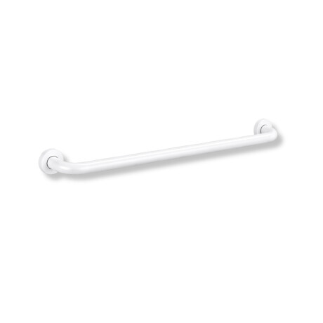 Pagalbinis turėklas žmonėms su negalia, Ø32, tiesus, STANDARD – 80 cm / nerūdijantis plienas, matinė balta spalva #1