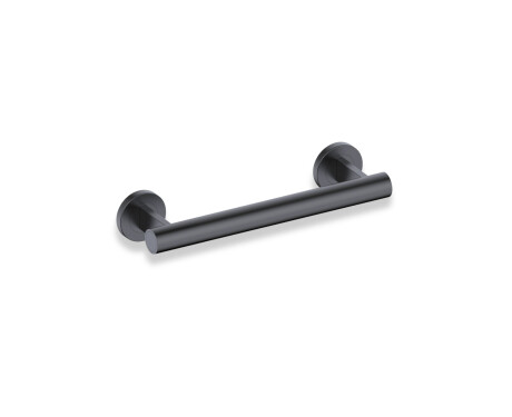 Pagalbinis turėklas žmonėms su negalia, Ø32, tiesus, PREMIUM – 30 cm / nerūdijantis plienas, matinis juodas