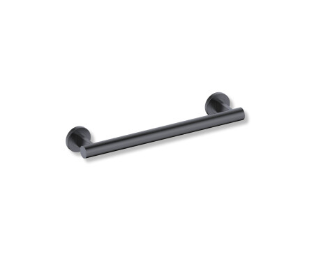 Pagalbinis turėklas žmonėms su negalia, Ø32, tiesus, PREMIUM – 40 cm / nerūdijantis plienas, matinis juodas
