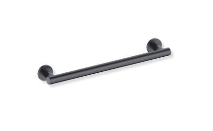 Pagalbinis turėklas žmonėms su negalia, Ø32, tiesus, PREMIUM – 50 cm / nerūdijantis plienas, matinė juoda spalva