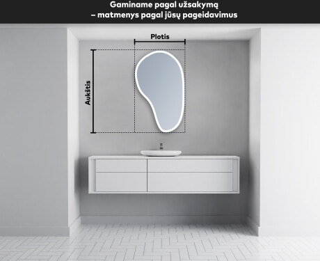 Dekoratyvinis veidrodis su LED apsvietimu S222 #4