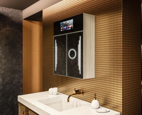 Smart vonios spintelė su LED veidrodžiu - L27 Sarah 66,5 x 72cm #1
