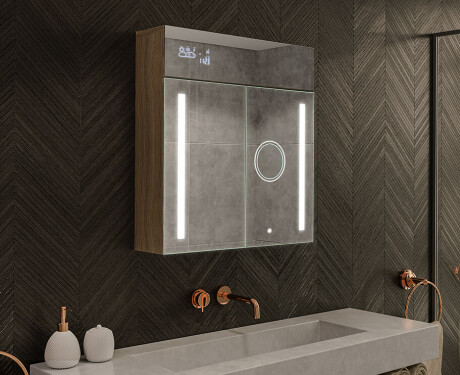 Vonios spintelė su LED veidrodžiu - l02 emily 66,5 x 72cm #1