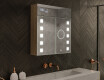 Vonios spintelė su LED veidrodžiu - l03 emily 66,5 x 72cm #1