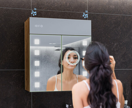 Vonios spintelė su LED veidrodžiu - l03 emily 66,5 x 72cm #7