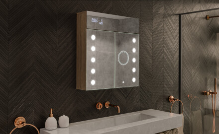 Vonios spintelė su LED veidrodžiu - l06 emily 66,5 x 72cm
