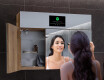 Smart vonios spintelė su LED veidrodžiu - L02 Sarah 100 x 72cm #8