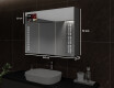 Smart vonios spintelė su LED veidrodžiu - L55 Sarah 100 x 72cm #3