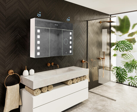 Vonios spintelė su LED veidrodžiu - l03 emily 100 x 72cm #10