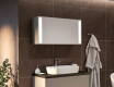 Vonios spintelė su LED veidrodžiu Sofia 100 x 50cm #1