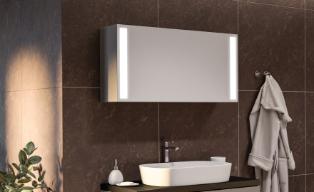 Vonios spintelė su LED veidrodžiu Sofia 100 x 50cm