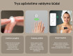 Apvalus modernus LED veidrodis su iPad Displine L141 rėmeliu #5
