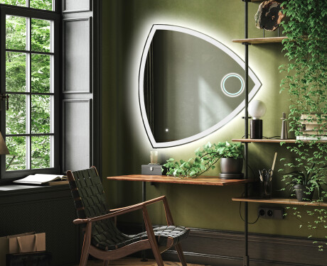Sieninis dekoratyvinis veidrodis su LED T222 #4
