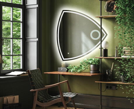 Sieninis dekoratyvinis veidrodis su LED T223 #4