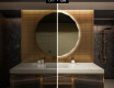 Apvalus apšviestas vonios veidrodis L112 #4