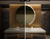 Apvalus apšviestas vonios veidrodis L113 #4