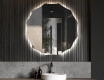 Apvalus apšviestas vonios veidrodis L193