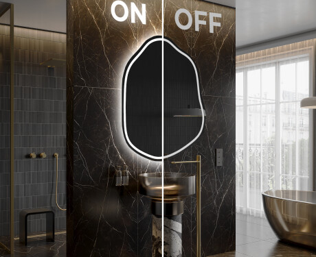 Netaisyklingos veidrodis ant sienos E223 #3