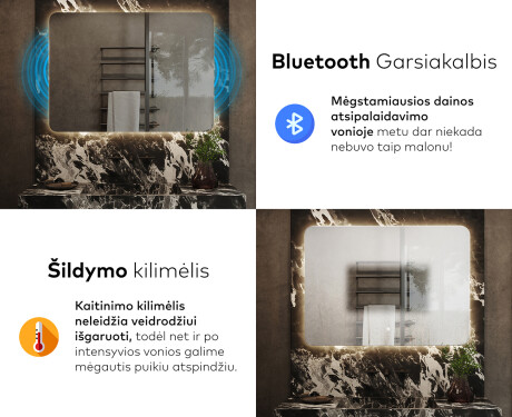 Apšviestas vonios veidrodis LED L142 #6