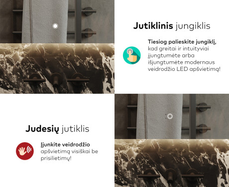 Apšviestas vonios veidrodis LED L142 #9