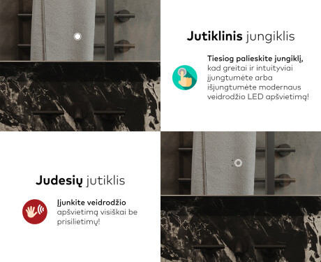 Apšviestas vonios veidrodis LED L144 #9