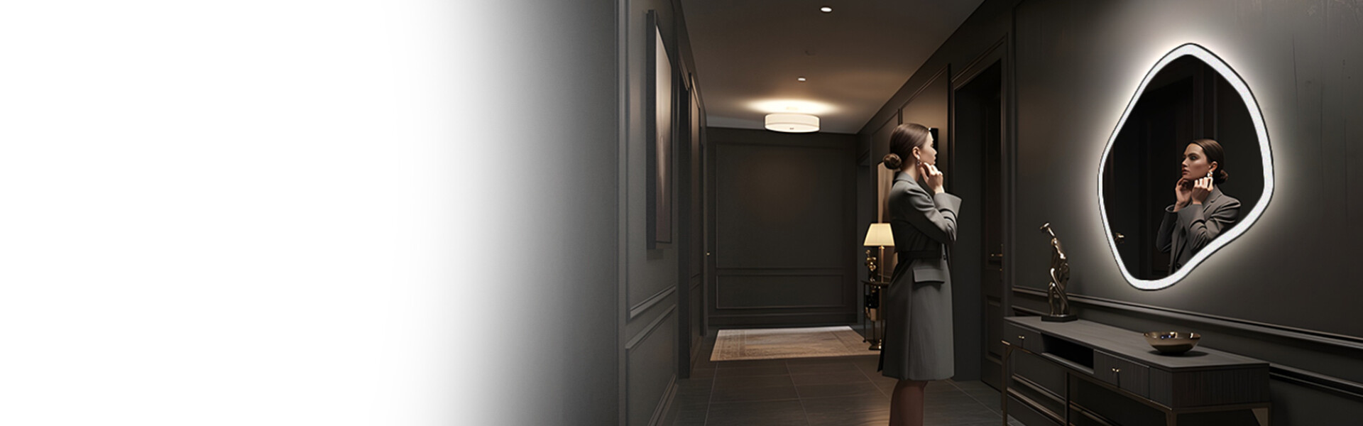 Nereguliarios LED veidrodžiai